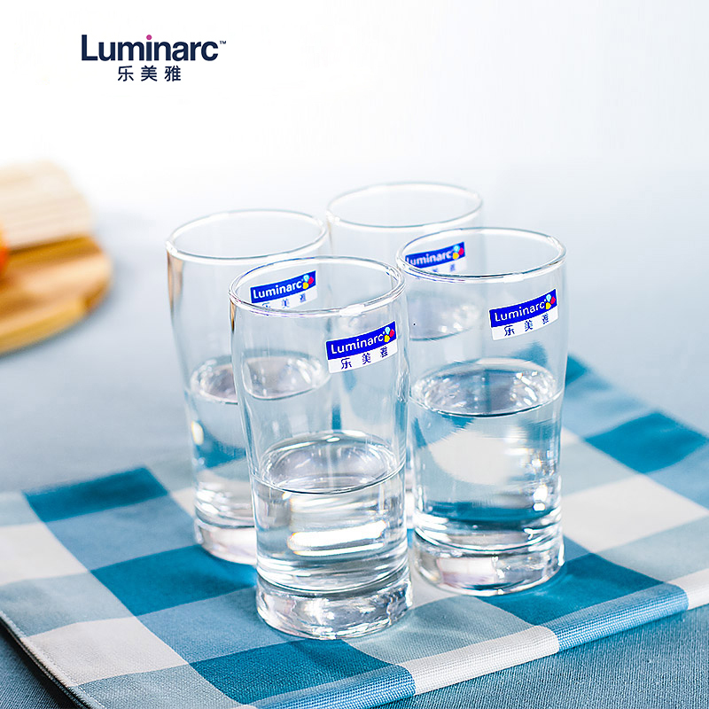 Luminarc乐美雅玻璃壶(1.1L)玻璃杯(240ml)水壶茶壶水杯茶杯家用水具(一壶四杯)H1738不保温
