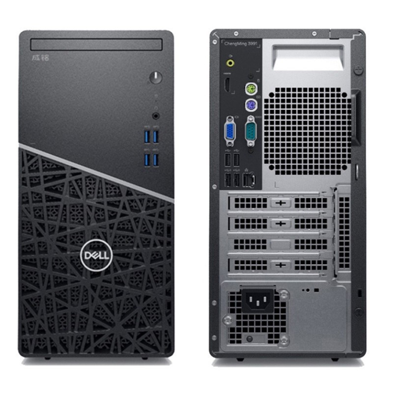 戴尔(DELL)成铭3901 十二代英特尔商用办公家用学生网课游戏电竞台式机电脑+23.8英寸(酷睿i7-12700 8G内存 1T机械+256G固态 集显)定制版主机