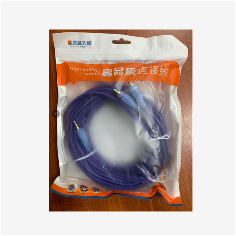 3.5mm接口转双莲花 音频线一分二 10M