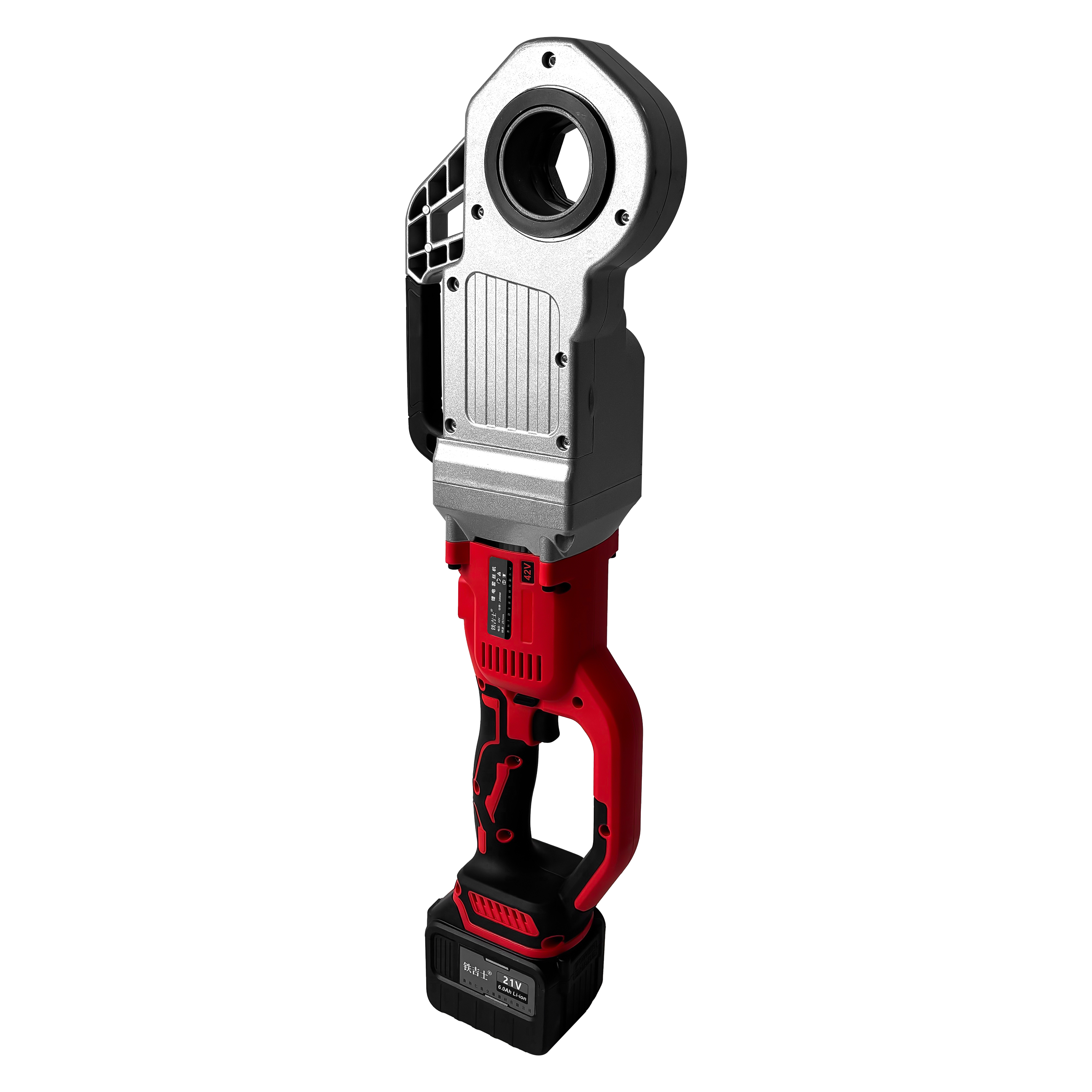 铁吉士 充电式锂电套丝机 快速开牙机 两电一充 套高清大图