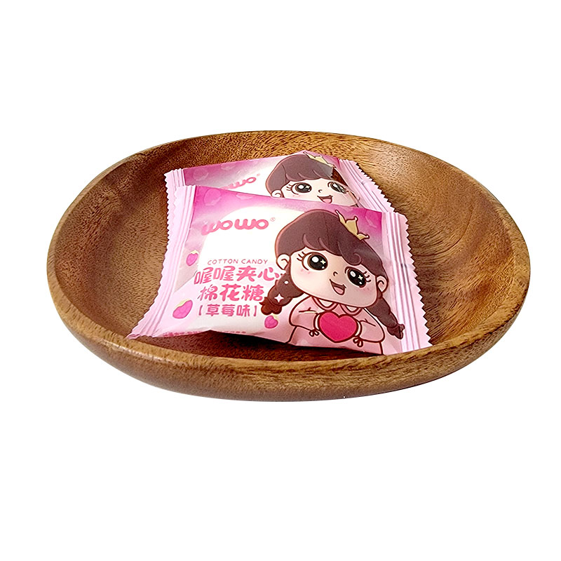 喔喔草莓味夹心棉花糖男宝女宝版散装500g婚庆结婚喜糖零食品高清大图