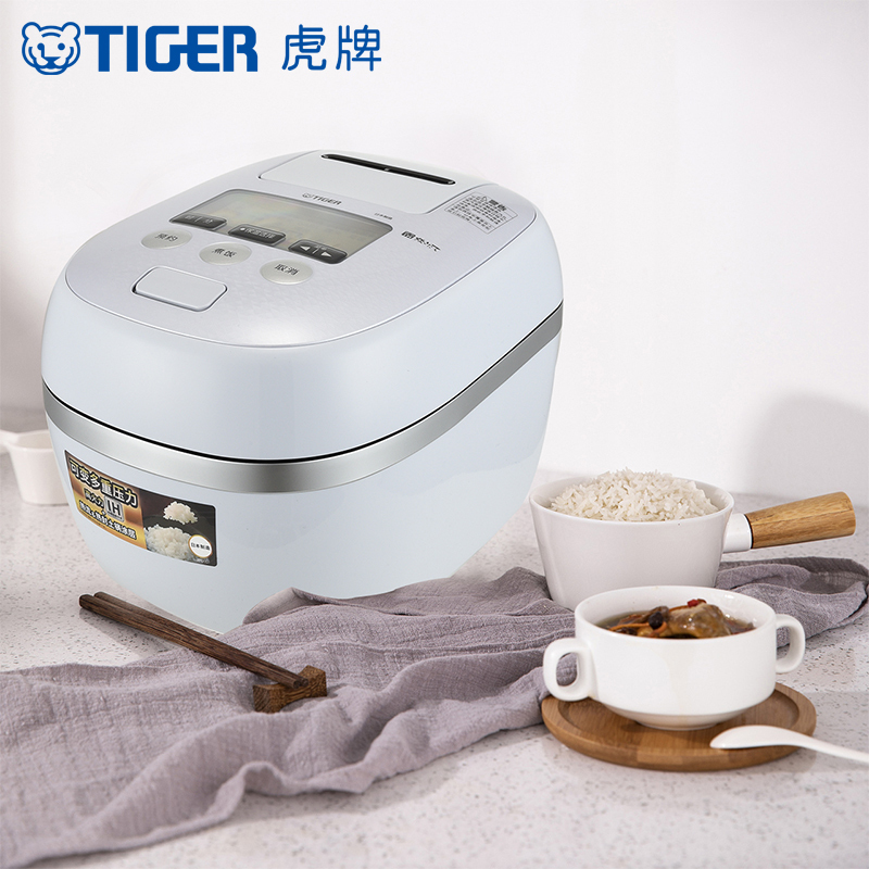 虎牌(tiger)电饭锅饭煲JPD-A06C日本迷你小型压力IH土锅涂层电饭煲1-3人1.8L