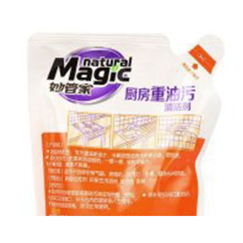 妙管家(MAGIC AMAH)厨房重油污清洁剂补充包 柠檬清香 500g/袋[纳爱斯]