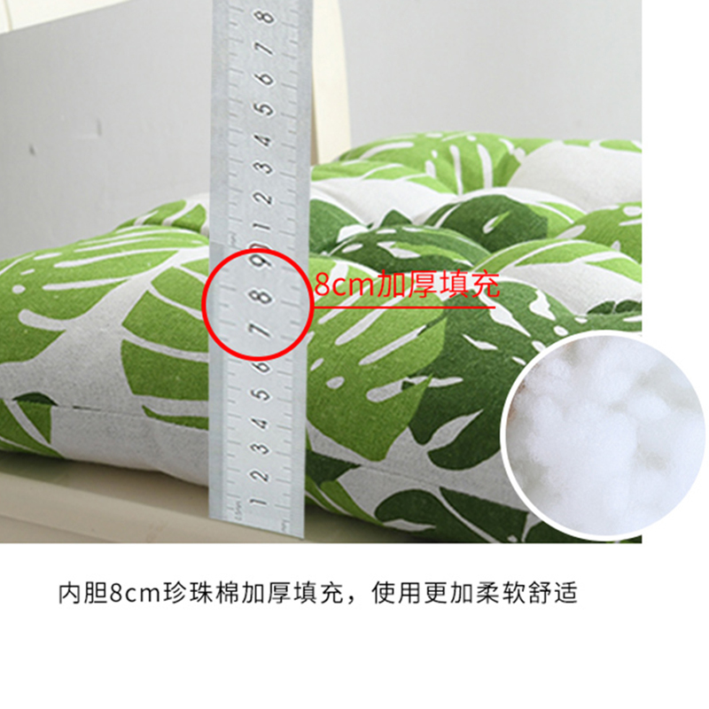 坐垫学生教室办公室久坐座椅垫宿舍地上椅子冬季小凳子屁股屁垫软 方形灰色方格 40x40cm(防滑加厚柔软带绑带)