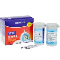 三诺(SANNUO)安稳型血糖试纸家用糖尿病测血糖的仪器血糖测试装试纸条100条瓶装
