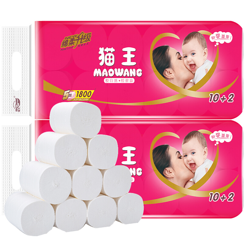 猫王 卫生纸 MR-06 1*12卷/提(提)