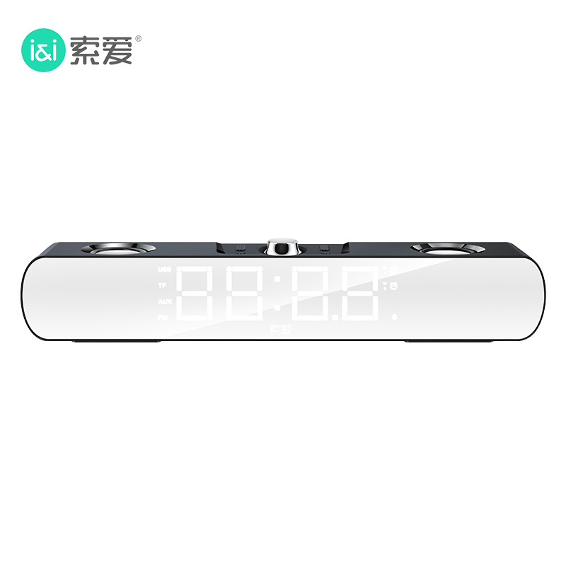 索爱高音质电脑桌面音响台式机家用电竞游戏小型蓝牙音箱长条低音炮笔记本客厅环绕一体喇叭 索爱SH16[标准版]白色