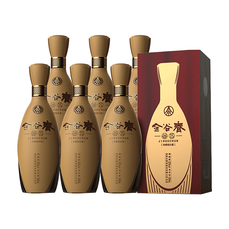 五粮液股份金谷春谷1552度500ml6瓶整箱浓香型白酒参数
