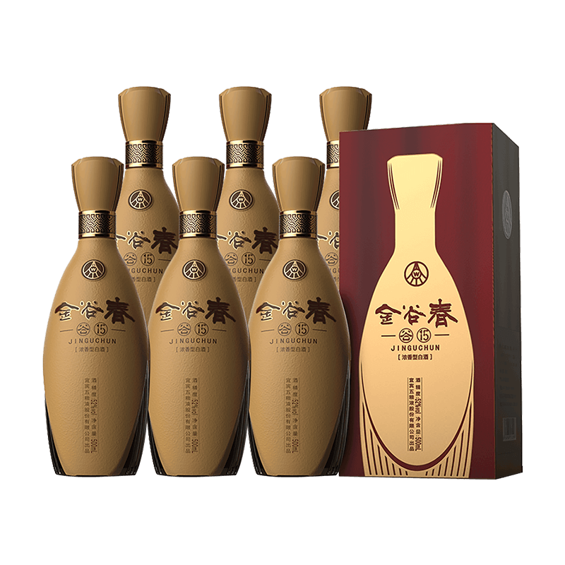五粮液股份金谷春谷1552度500ml6瓶整箱浓香型白酒