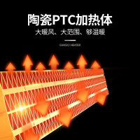 志高(CHIGO)取暖器ZNB-200E(P9J) 机械版三档广角摇头倾倒断电塔式暖风机电暖器玫瑰金