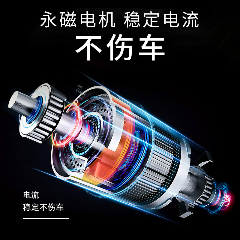 [补贴10%]车载充气泵打气泵汽车用打气筒便携式高压12v电动冲气气压应急高清大图