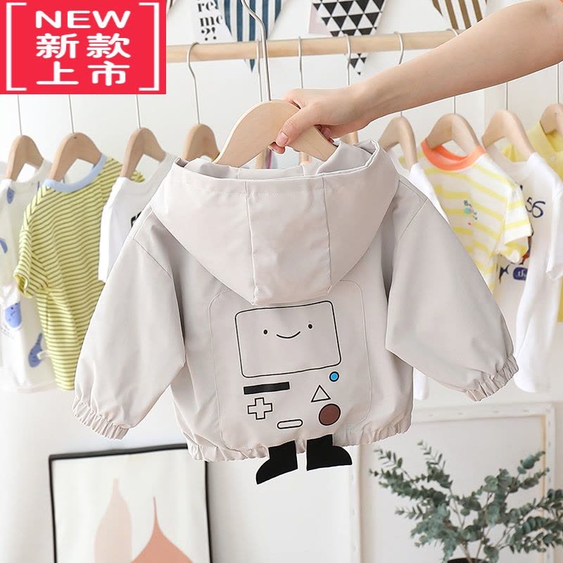 可莉允男童加绒外套秋装3岁小儿童棉衣冬季1婴儿2宝宝风衣春夹克4棉服潮图片