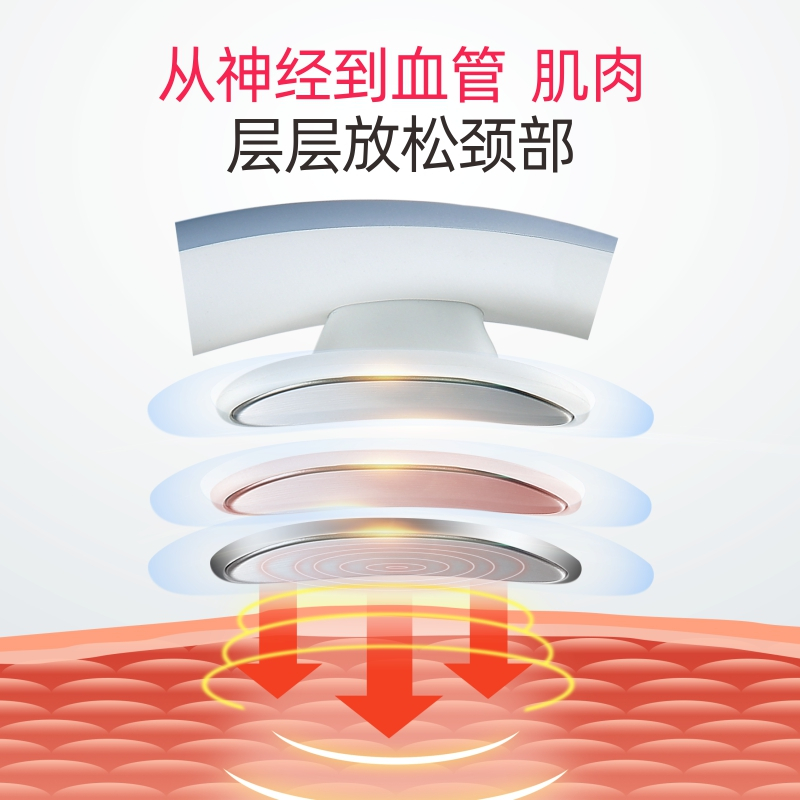 荣事达颈椎按摩器颈部按摩仪多功能脖子振动家用智能护颈仪教师节送礼佳品