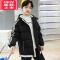 可莉允男童棉衣外套2022新款儿童冬装羽绒棉服大童男装短款派克棉袄加厚