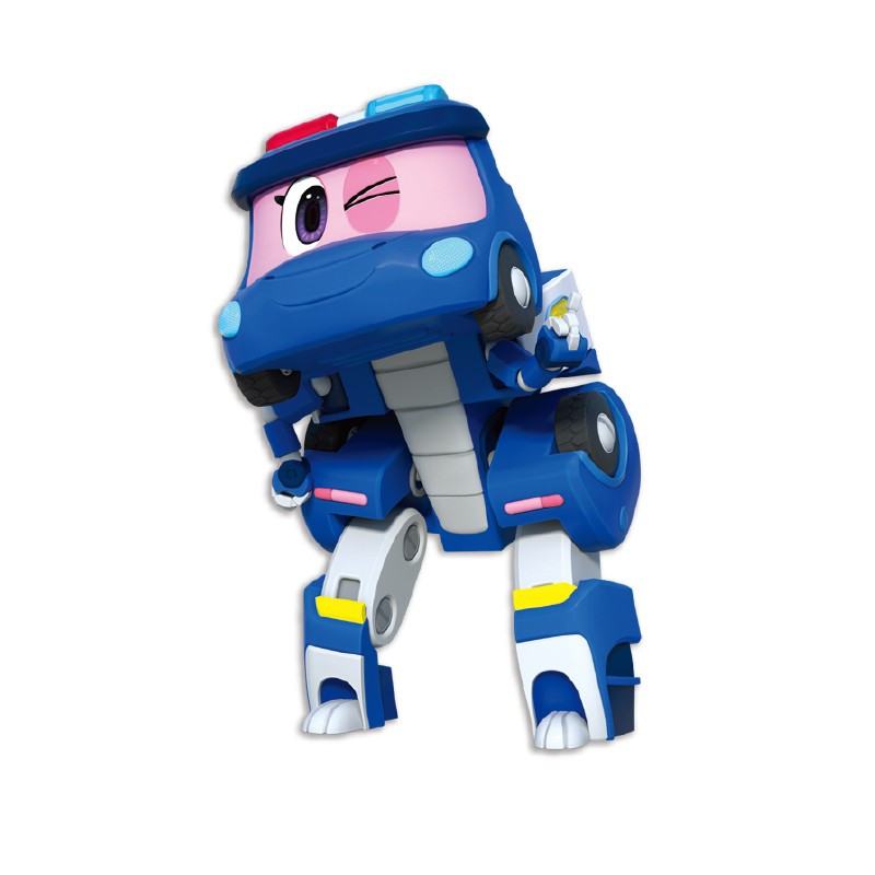 第六季探险队全套发声变形恐龙警察队儿童玩具迷你变形系列-菲俪5966