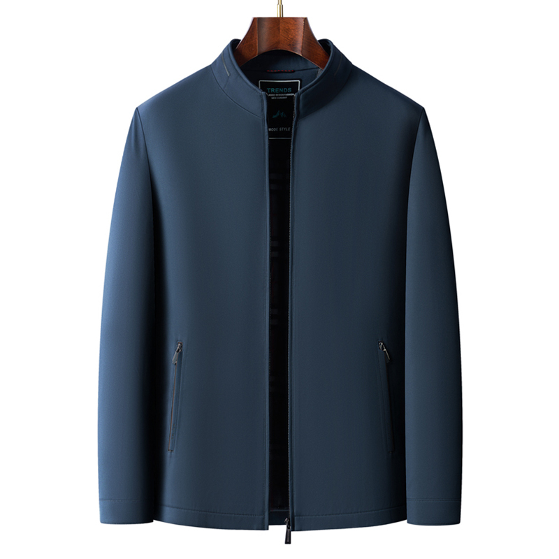 恒源祥棉服夹克男士冬季中老年爸爸装棉袄休闲立领桑蚕丝上衣外套