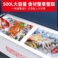 星星(XINGX) 500升 商用卧式冷柜 冷藏冷冻转换 冰柜 商用保鲜设备 微霜系统 节能省电 BD/BC-500R