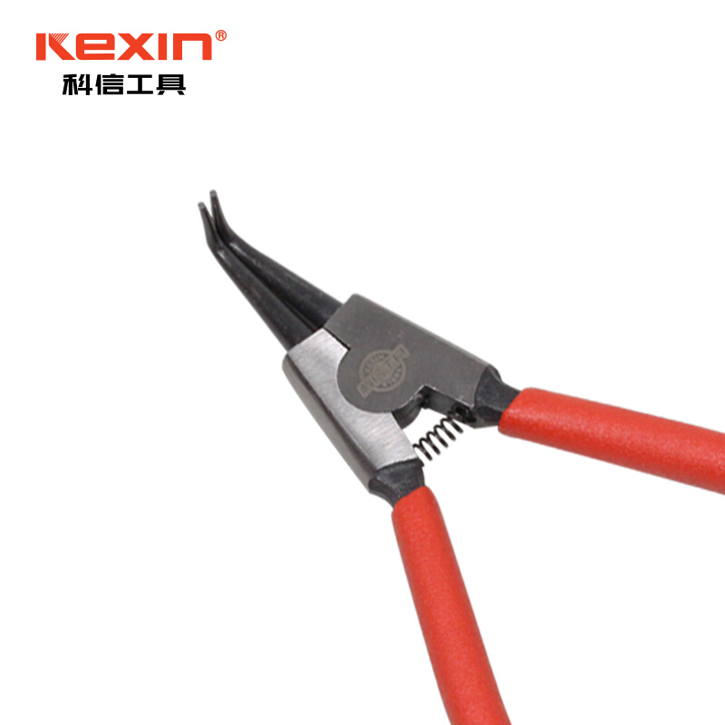 科信(kexin)7英寸外卡轴用弯口卡簧钳 挡圈钳 弹簧钳 KX140074