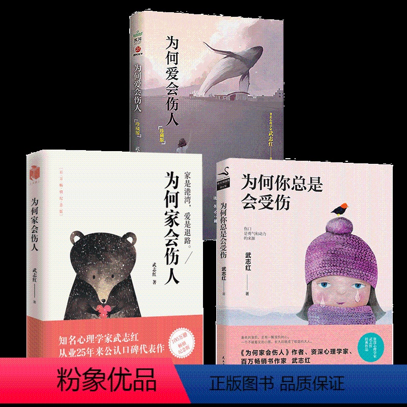 【正版】武志红3册为何你总是会受伤+为何家会伤人+为何爱会伤人 武志身体知道答案感谢自己深度关系原生家庭停止内耗社会心
