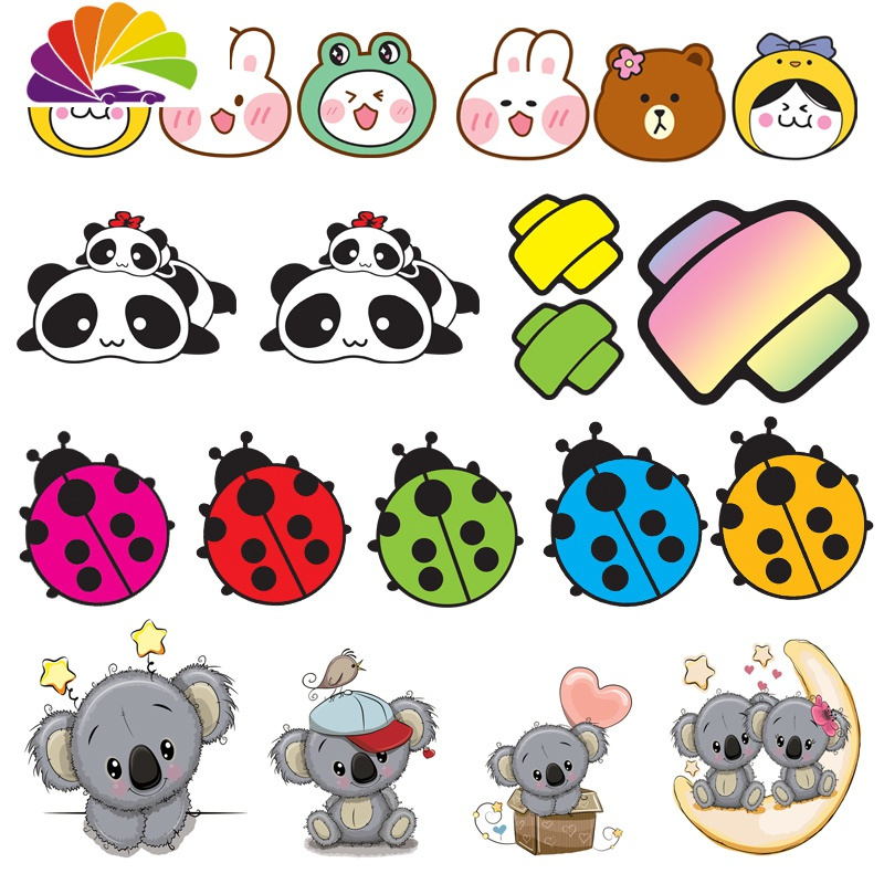 舒适主义汽车摩托电驴防水卡通贴画装饰可爱个性车身贴划痕遮挡遮盖车