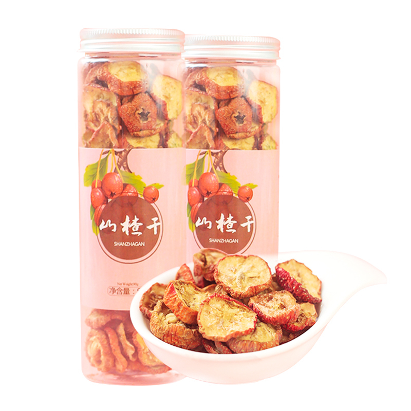河西女子 精选无核山楂干90g/罐*2罐 山楂片 山楂圈 果干山楂茶