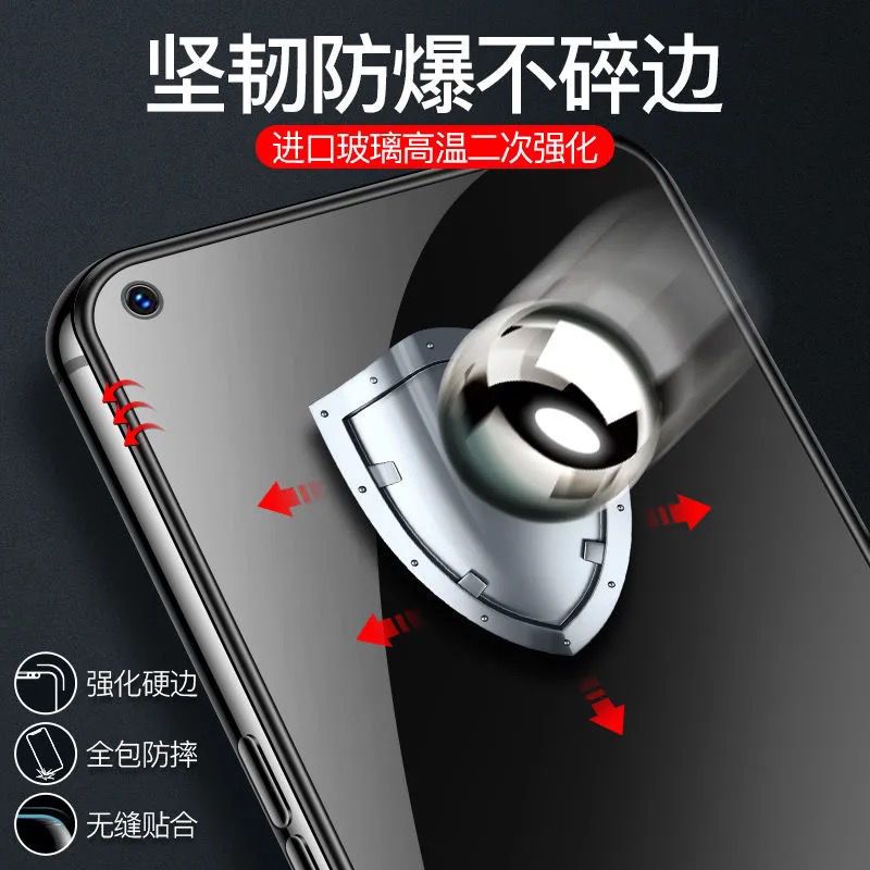 OPPOK7x气囊钢化膜K7气囊膜全屏K5原装全包防摔K3手机K1防爆OPPO OPPO K7X 新升级气囊超清抗摔钢化