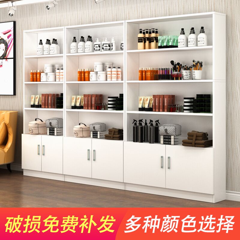 化妆品展示柜货柜院柜子产品货架陈列柜理发店美甲店柜子高清大图