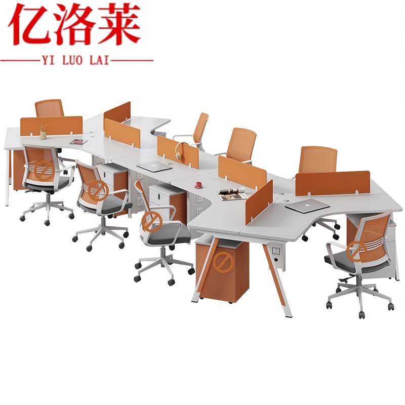 亿洛莱 八人职员桌 5028*2192mm 张高清大图