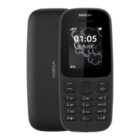 诺基亚（NOKIA）105新款 黑色 移动手机 备用机 老人机