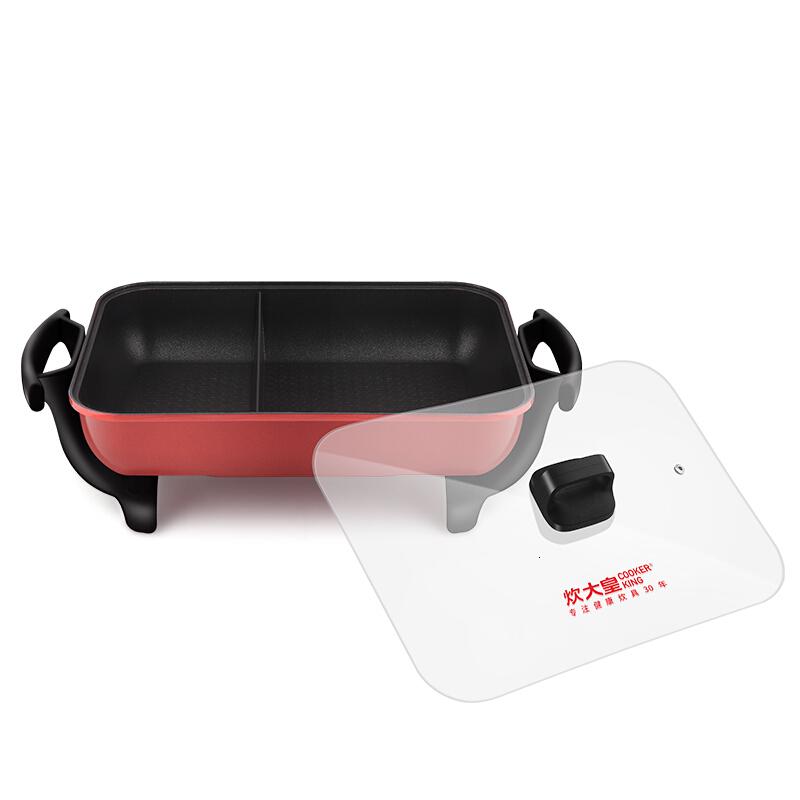 炊大皇电火锅烧烤两用锅37x27cm多用途不粘锅电热锅L高清大图