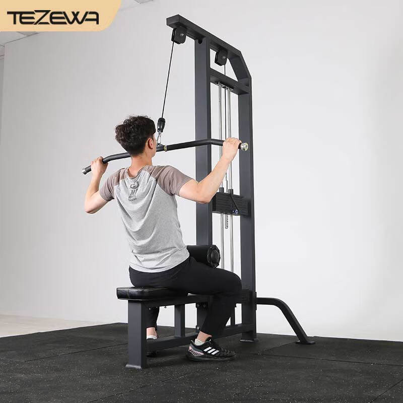 TEZEWA 综合训练器商用龙门架高位下拉力量训练家用健身器材高清大图