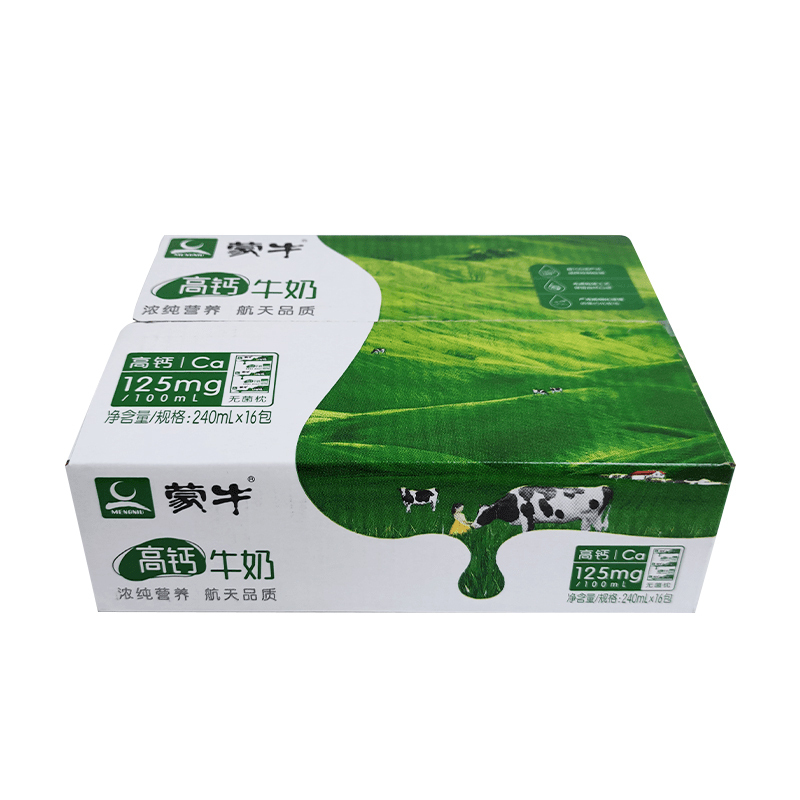 WQMD蒙牛高钙牛奶利乐枕240ml×16包