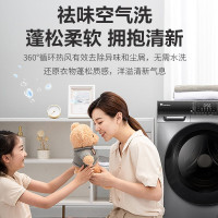 小天鹅(LittleSwan)洗衣机洗烘一体全自动 10公斤滚筒洗衣机家用带烘干 祛味空气洗 TD100VC62WADY