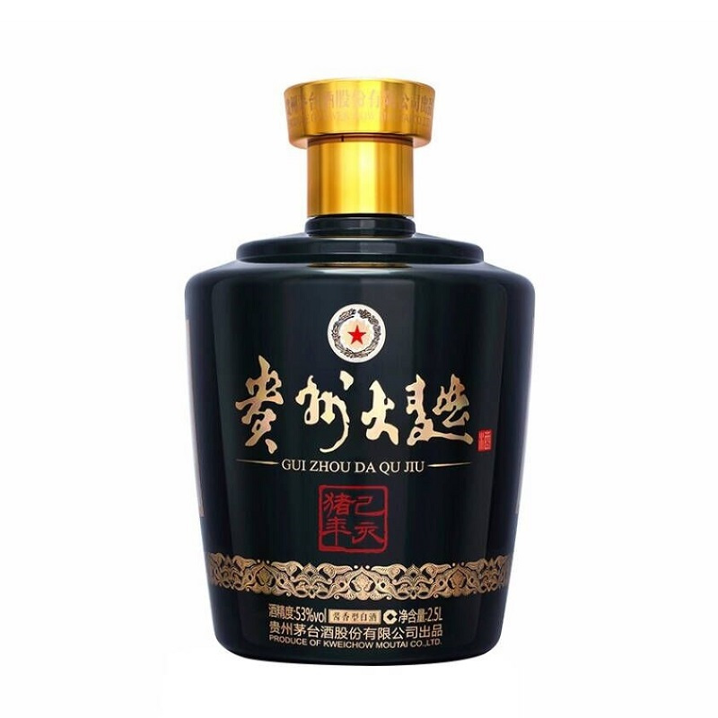 假一罚十 贵州茅台 酱香型白酒 53度 贵州大曲 己亥猪年 2.5L 单瓶装