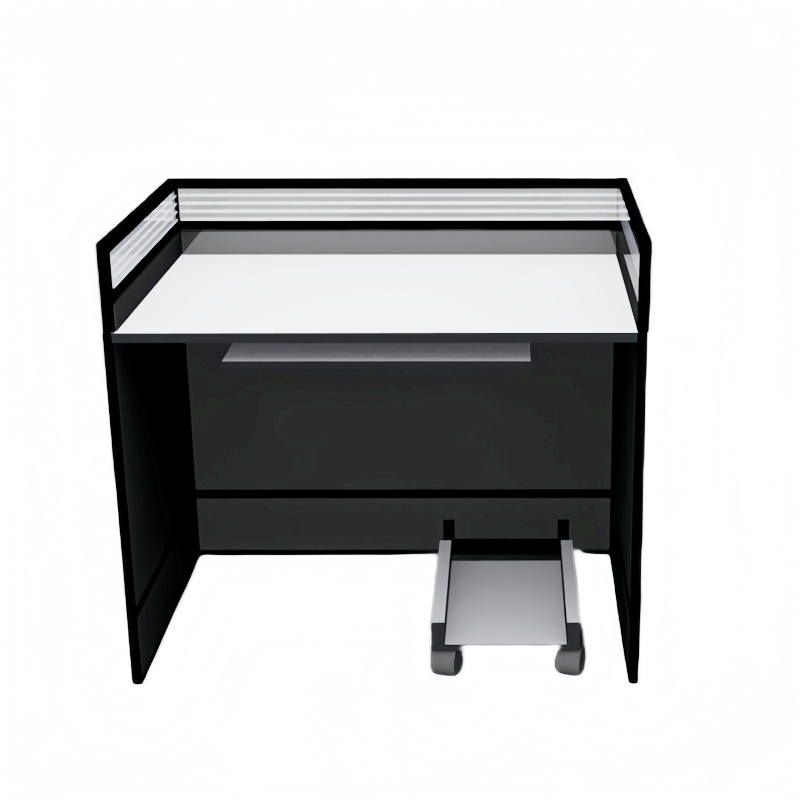 凡礼格职员办公屏风桌含主机托100*75*95cm套高清大图