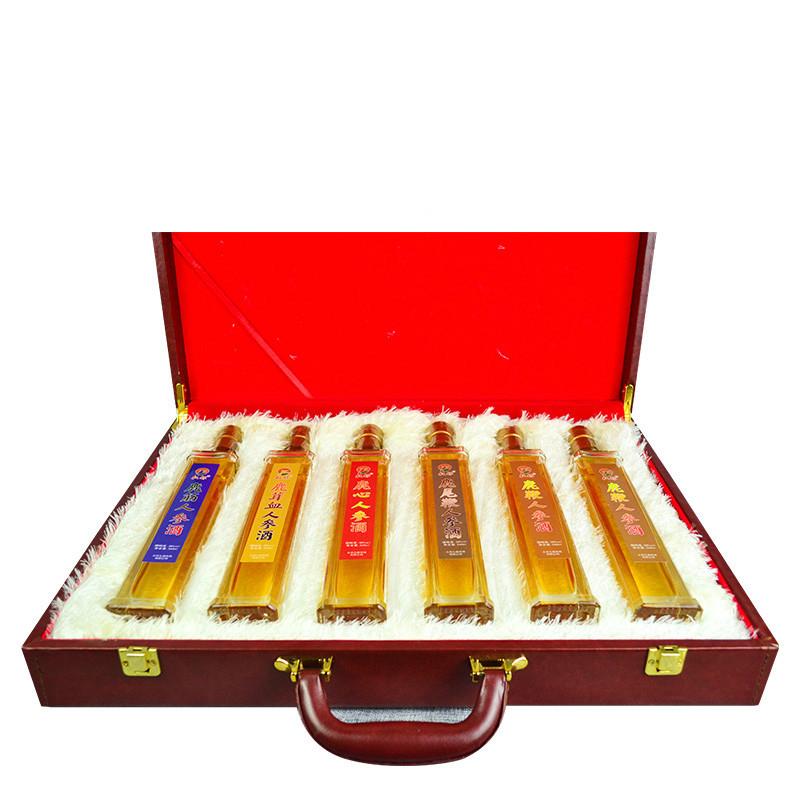 权禄quanlu 六宝酒礼盒1560ml(260ml*6)6瓶礼盒装 鹿鞭鹿心鹿筋鹿尾等鹿产 传统工艺配制 非普通白酒