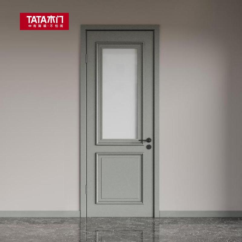 tata木门实木复合大门定制室内门卧室门房门油漆门t206b