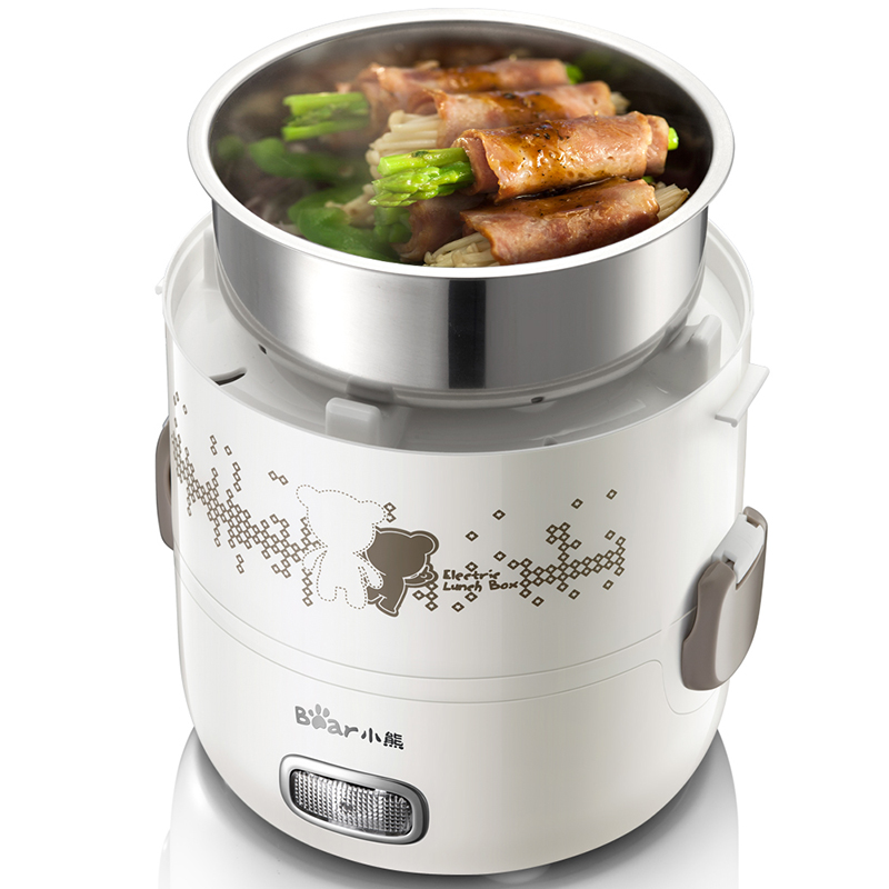 小熊(Bear)DFH-S2358电热饭盒三层可插电不锈钢煮蒸热饭神器2升高清大图