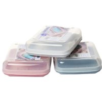 收纳用品肥皂盒双格皂盒便携带盖卫生间大号大双体沥水香皂盒收纳盒生活日用