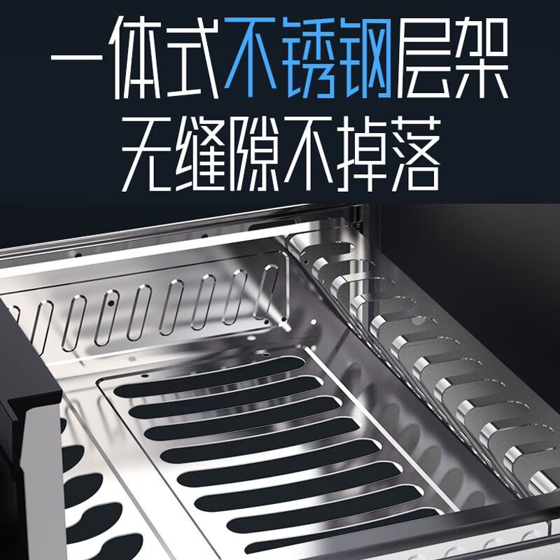 容声(RONGSHENG)G50嵌入式消毒柜120L两层大容量二星级125°高温杀菌不锈钢层架碗筷柜母婴消毒柜