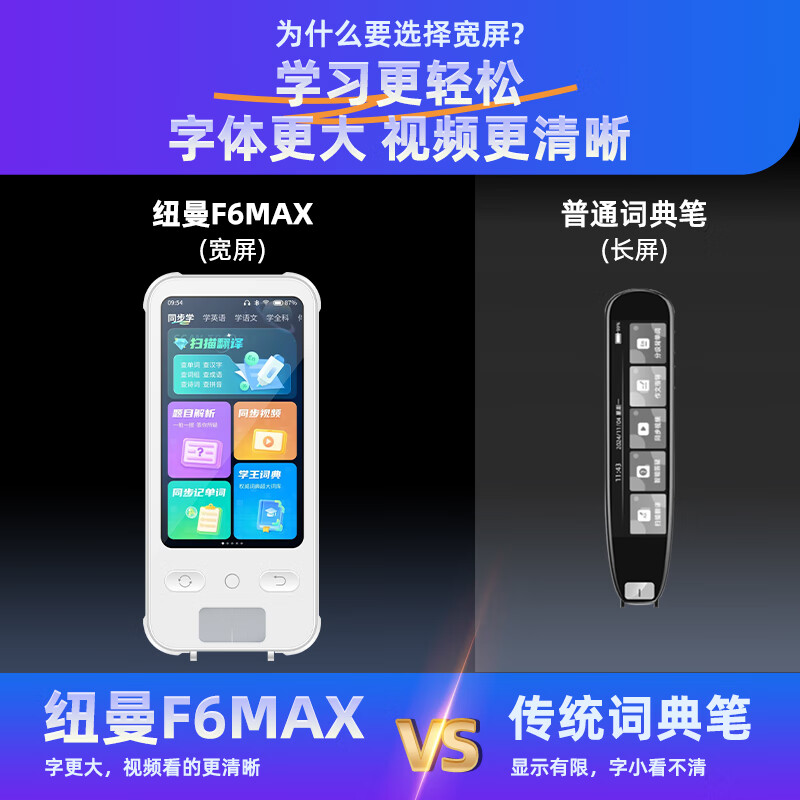 纽曼 128g扫拍学习机F6 MAX高清大图