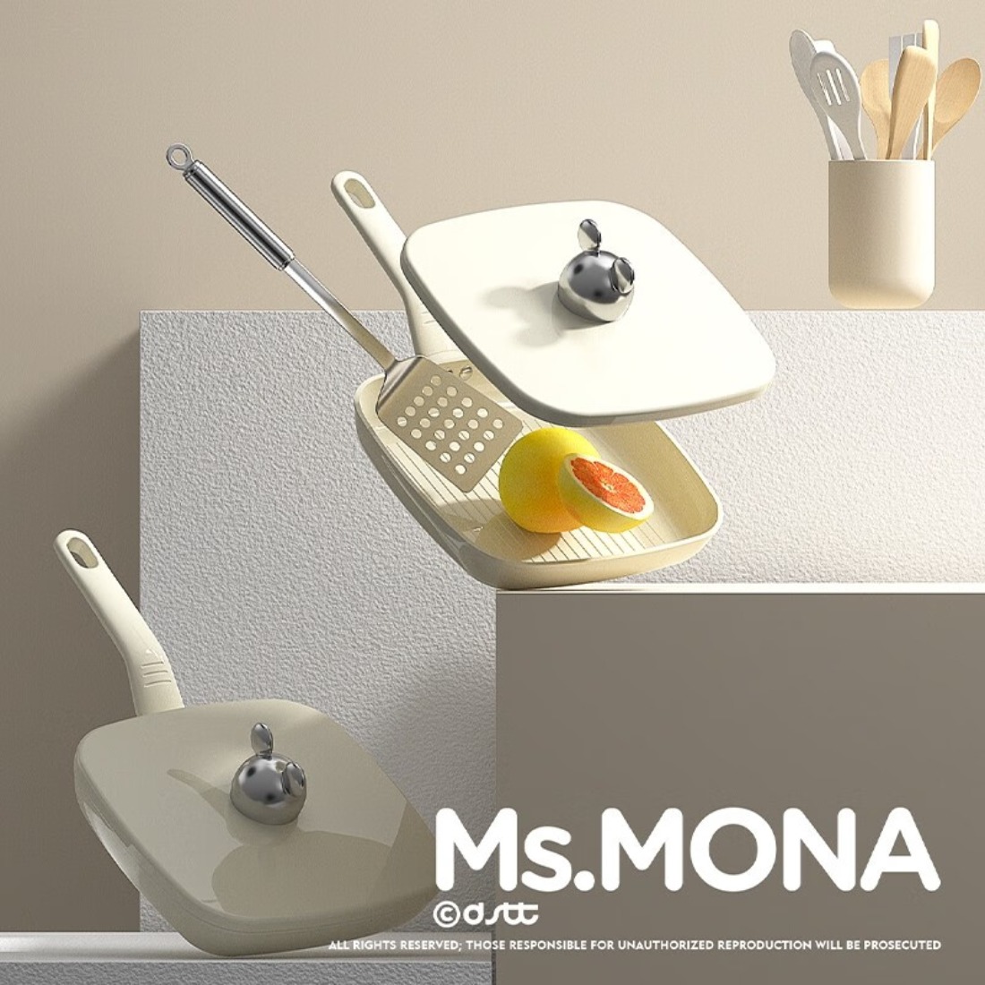 都市太太(Dstt)珐琅陶瓷煎烤锅DSJG高清大图