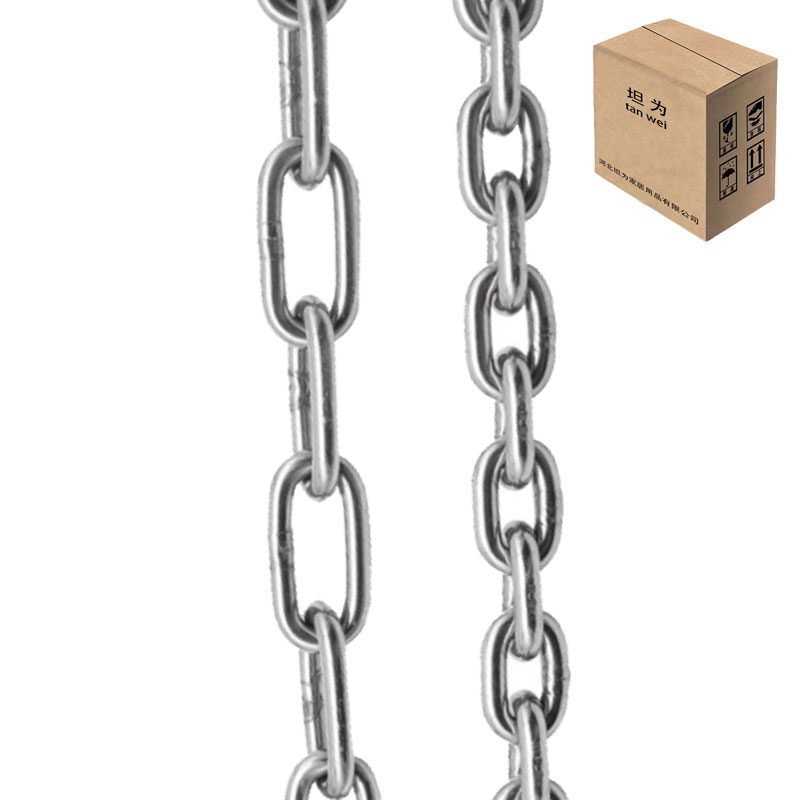 链条铁链子镀锌链条 4mm 米高清大图