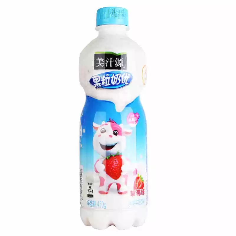 美汁源果粒奶优草莓味450MLx15