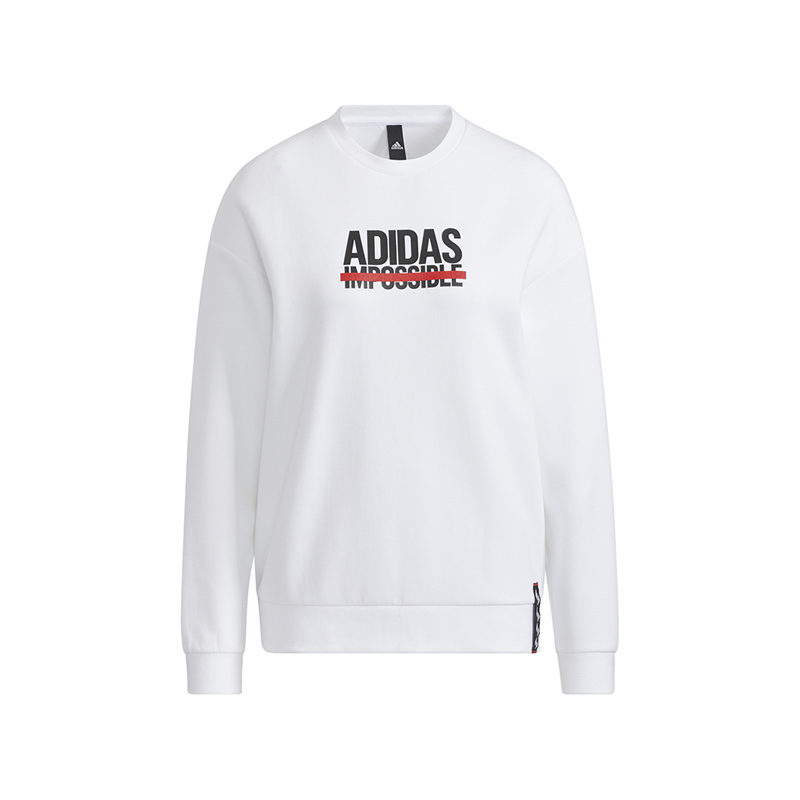 Adidas阿迪达斯女装2022春季新款舒适卫衣运动服长袖套头衫HF0030