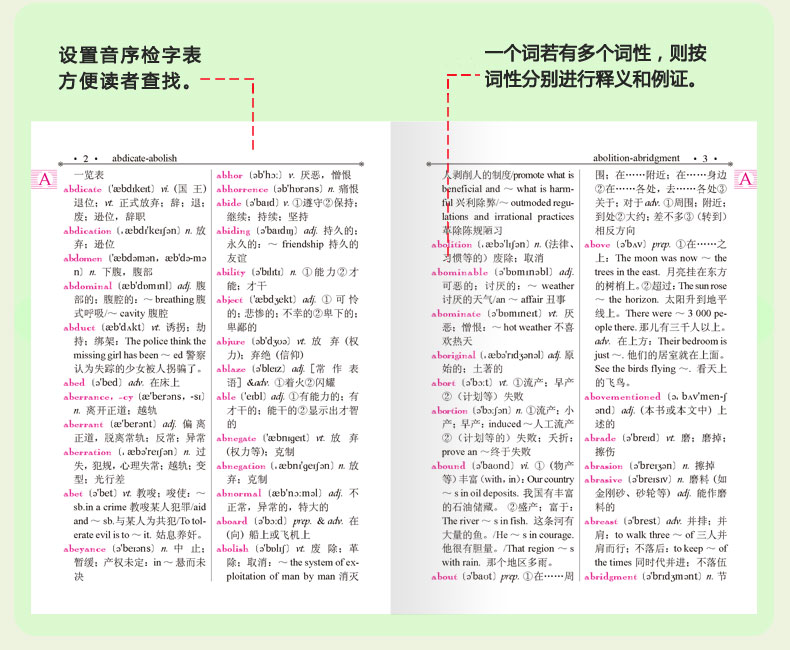 [正版]华阳学生实用字典 英汉词典 教育使用工具书 双色版字典 小学初中英语教辅工具词典书高清大图