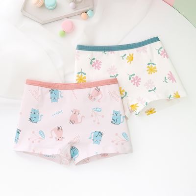 纯棉儿童内裤女童平角裤抗菌童装四角裤小中大童韩版女孩内裤宝宝 GD317#平角裤/2条装 140码