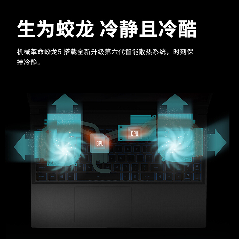 机械革命 蛟龙5游戏本锐龙八核 RTX306015.6英寸游戏本笔记本电脑 (R7-5800H/RTX3060/16G+512SSD/165HZ-2K屏)