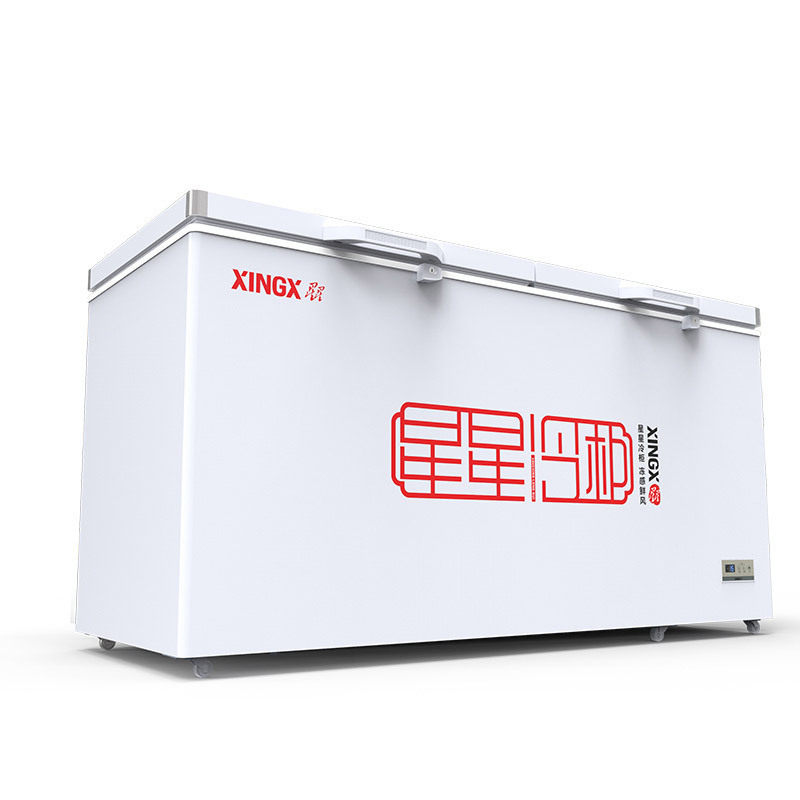 星星(XINGX) 716升 商厨商用单温大冰柜 卧式双门顶开门 单箱变温冷柜 冷藏冷冻转换柜 BD/BC-716E高清大图