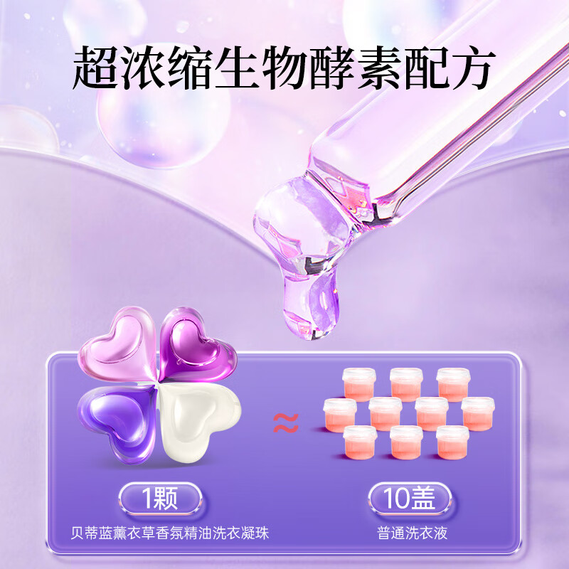 SukGarden蔬果园天然薰衣草精油香氛4D洗衣凝珠30颗 天然薰衣草精油香氛30颗高清大图